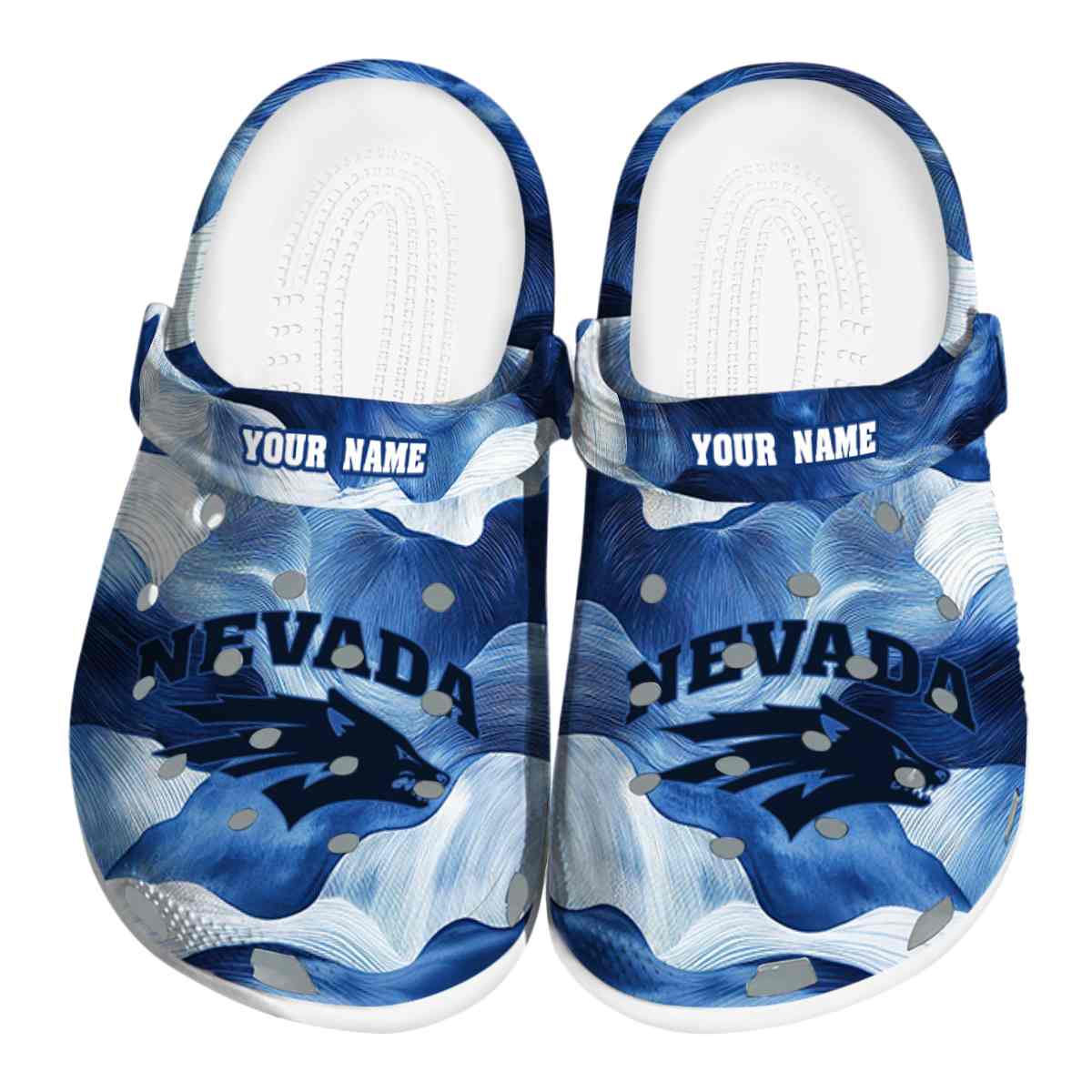 Nevada Wolf Pack 2025 NCAA Sport Crocs Clogs For Men Women and Kids - GNL1463487