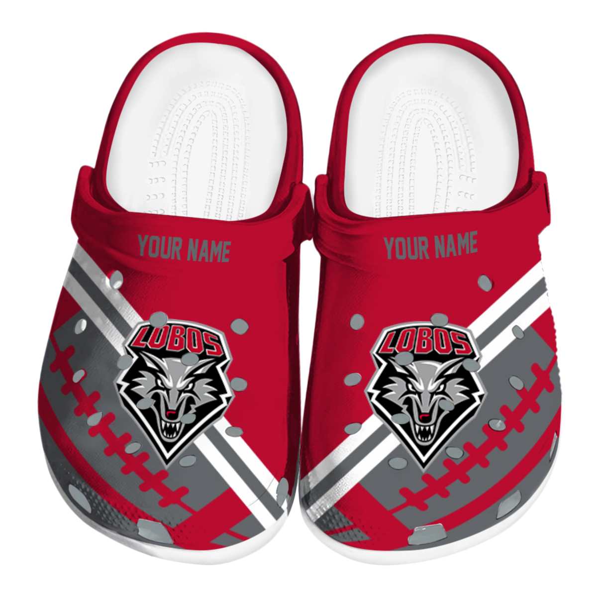 New Mexico Lobos 2025 NCAA Sport Crocs Clogs For Men Women and Kids - GNL1463498