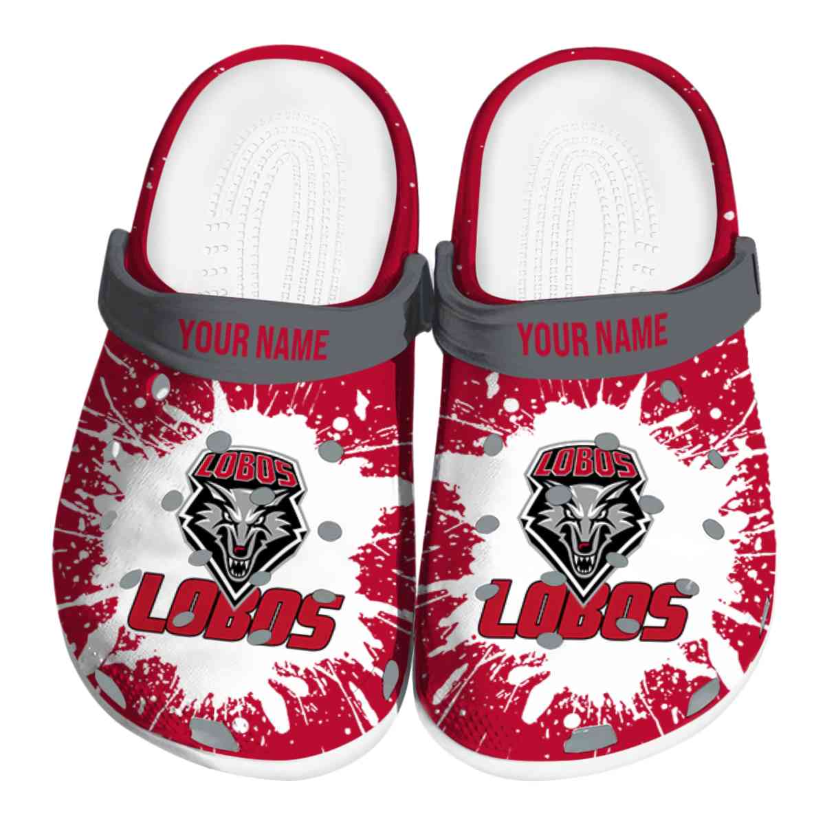 New Mexico Lobos 2025 NCAA Sport Crocs Clogs For Men Women and Kids - GNL1463509