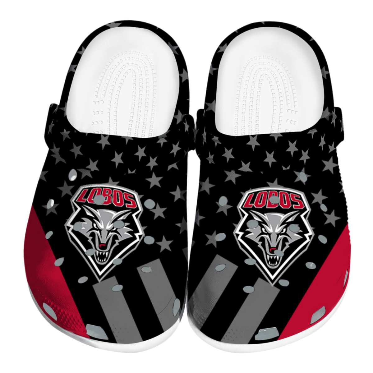 New Mexico Lobos 2025 NCAA Sport Crocs Clogs For Men Women and Kids - GNL1463517