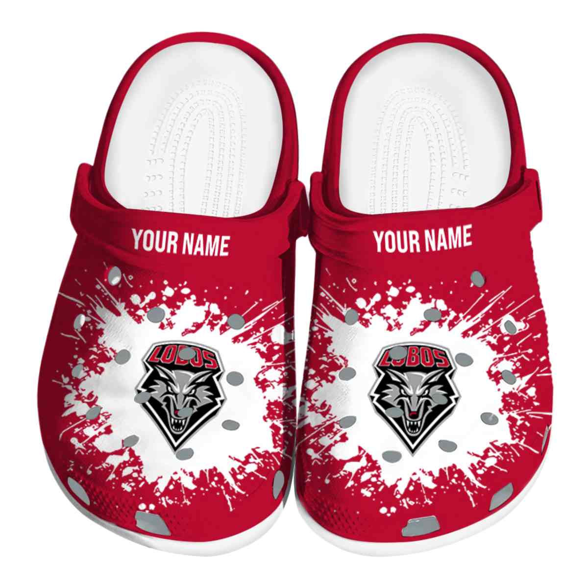 New Mexico Lobos 2025 NCAA Sport Crocs Clogs For Men Women and Kids - GNL1463523