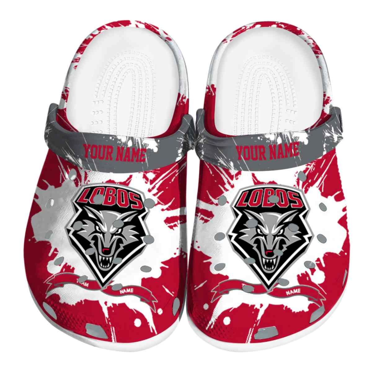 New Mexico Lobos 2025 NCAA Sport Crocs Clogs For Men Women and Kids - GNL1463547
