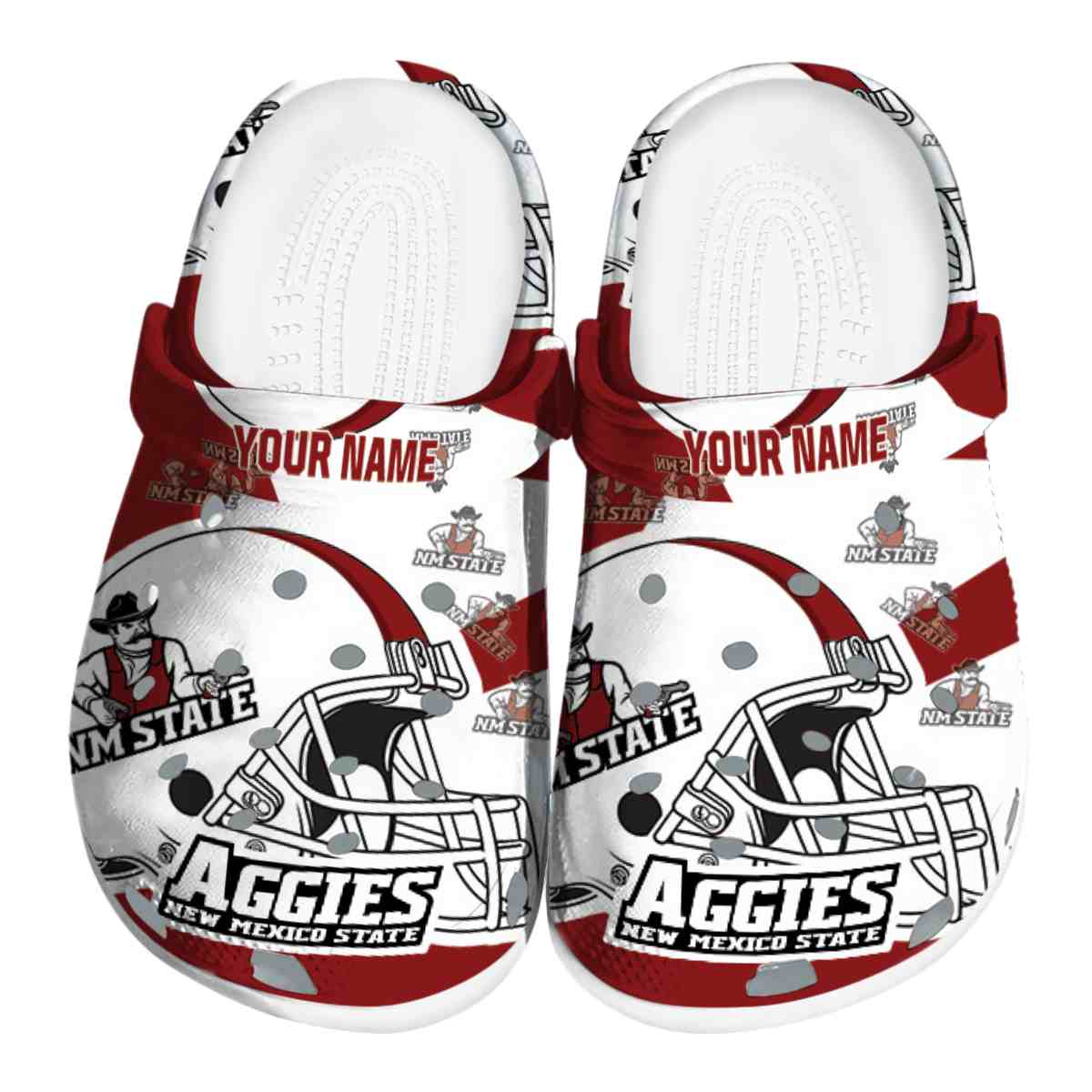 New Mexico State Aggies 2025 NCAA Sport Crocs Clogs For Men Women and Kids - GNL1463577