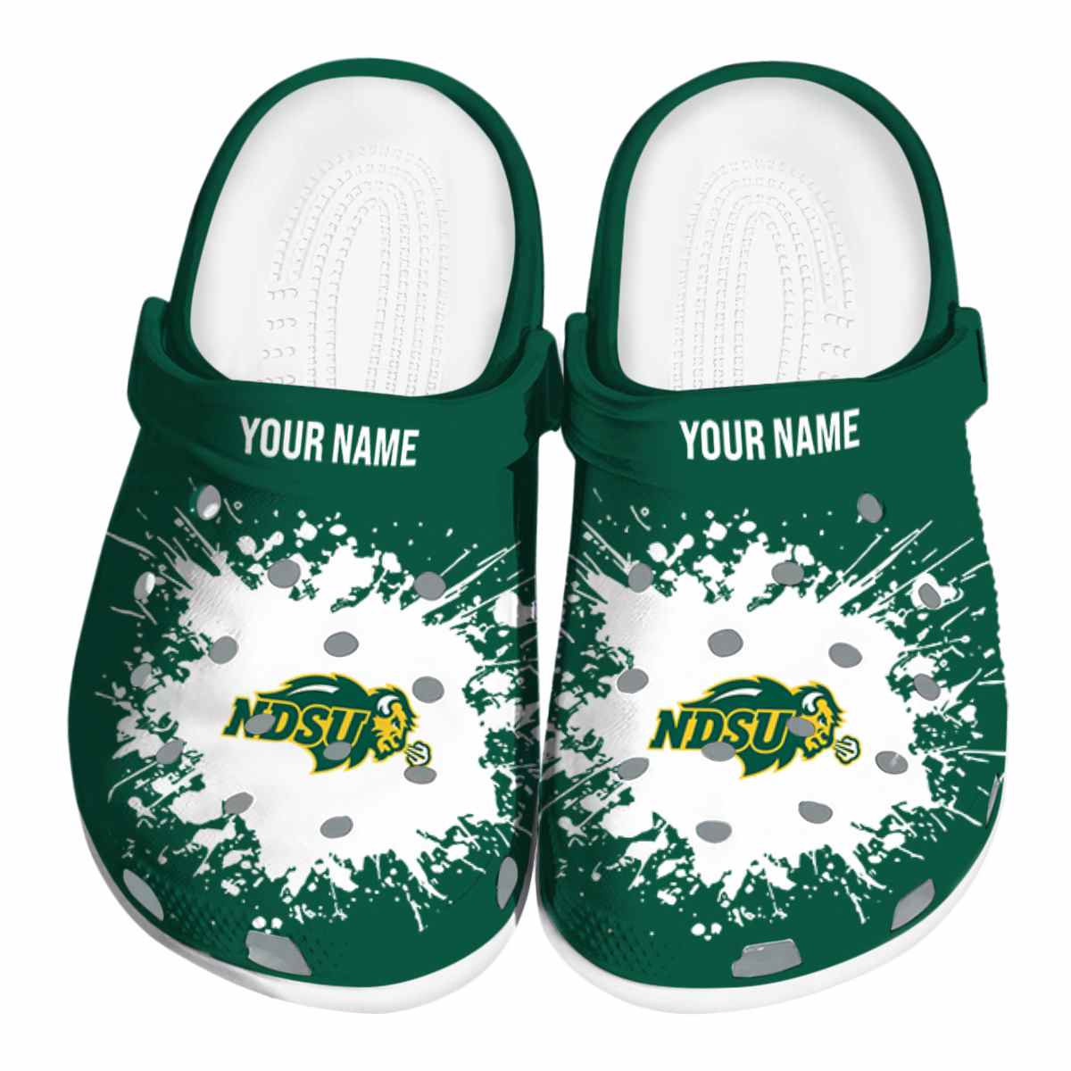 North Dakota State Bison 2025 NCAA Sport Crocs Clogs For Men Women and Kids - GNL1463592