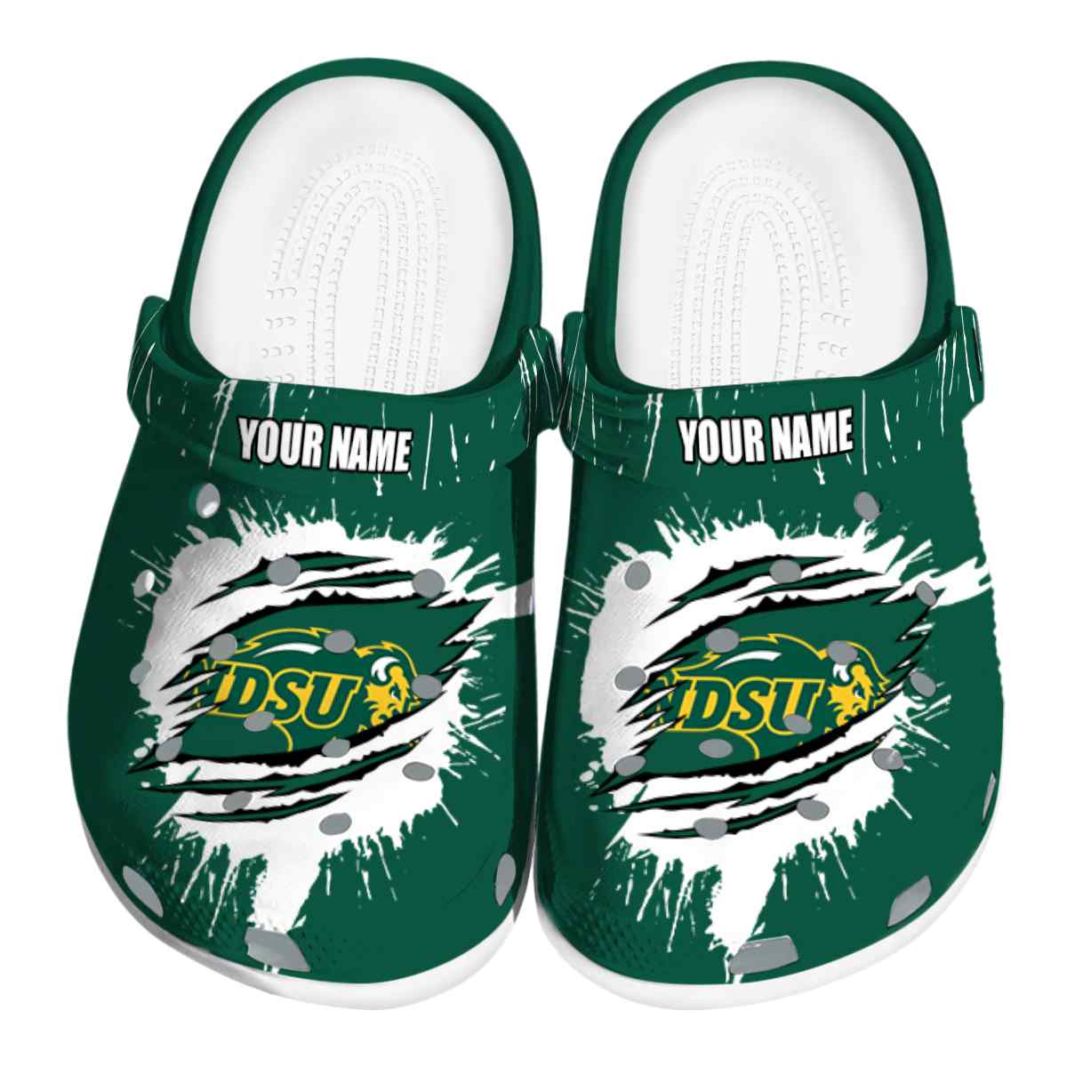 North Dakota State Bison 2025 NCAA Sport Crocs Clogs For Men Women and Kids - GNL1463591