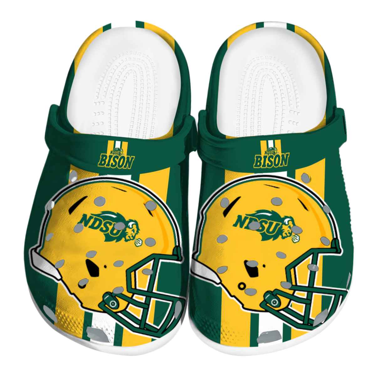 North Dakota State Bison 2025 NCAA Sport Crocs Clogs For Men Women and Kids - GNL1463615