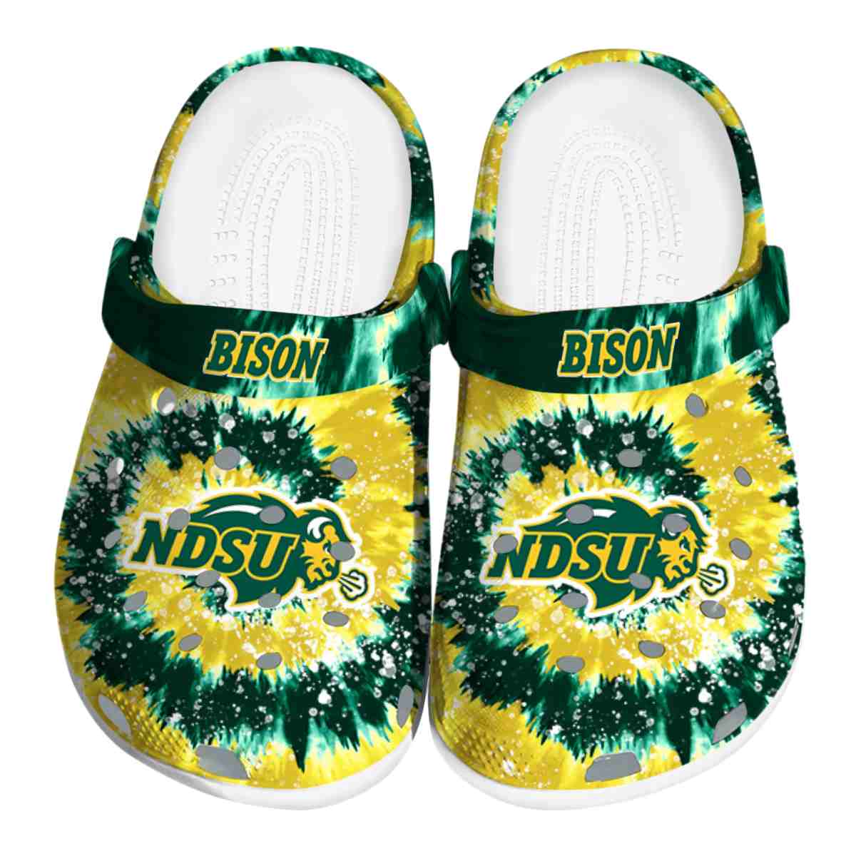 North Dakota State Bison 2025 NCAA Sport Crocs Clogs For Men Women and Kids - GNL1463605