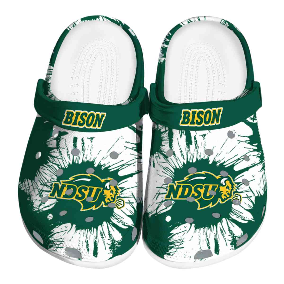 North Dakota State Bison 2025 NCAA Sport Crocs Clogs For Men Women and Kids - GNL1463606