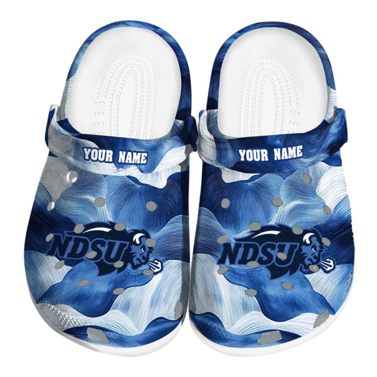 North Dakota State Bison 2025 NCAA Sport Crocs Clogs For Men Women and Kids - GNL1463616