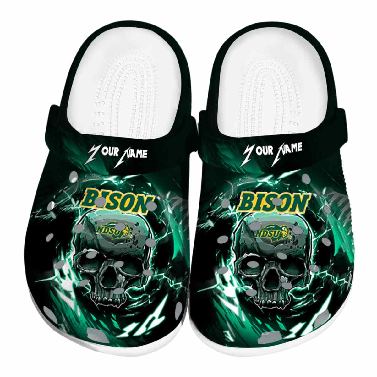 North Dakota State Bison 2025 NCAA Sport Crocs Clogs For Men Women and Kids - GNL1463603