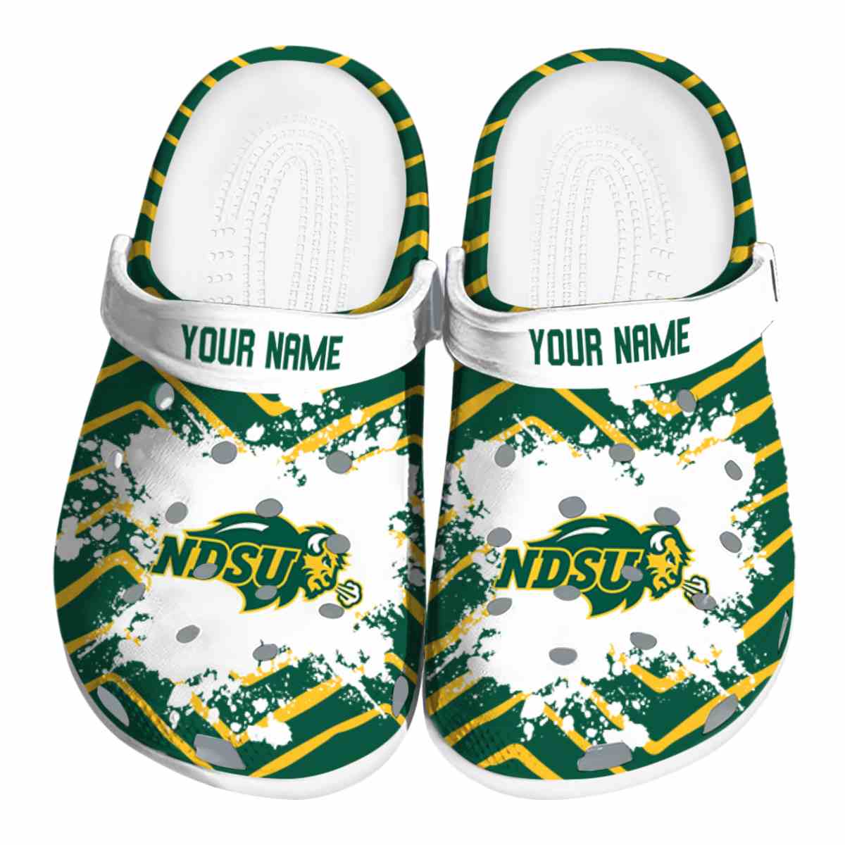 North Dakota State Bison 2025 NCAA Sport Crocs Clogs For Men Women and Kids - GNL1463586