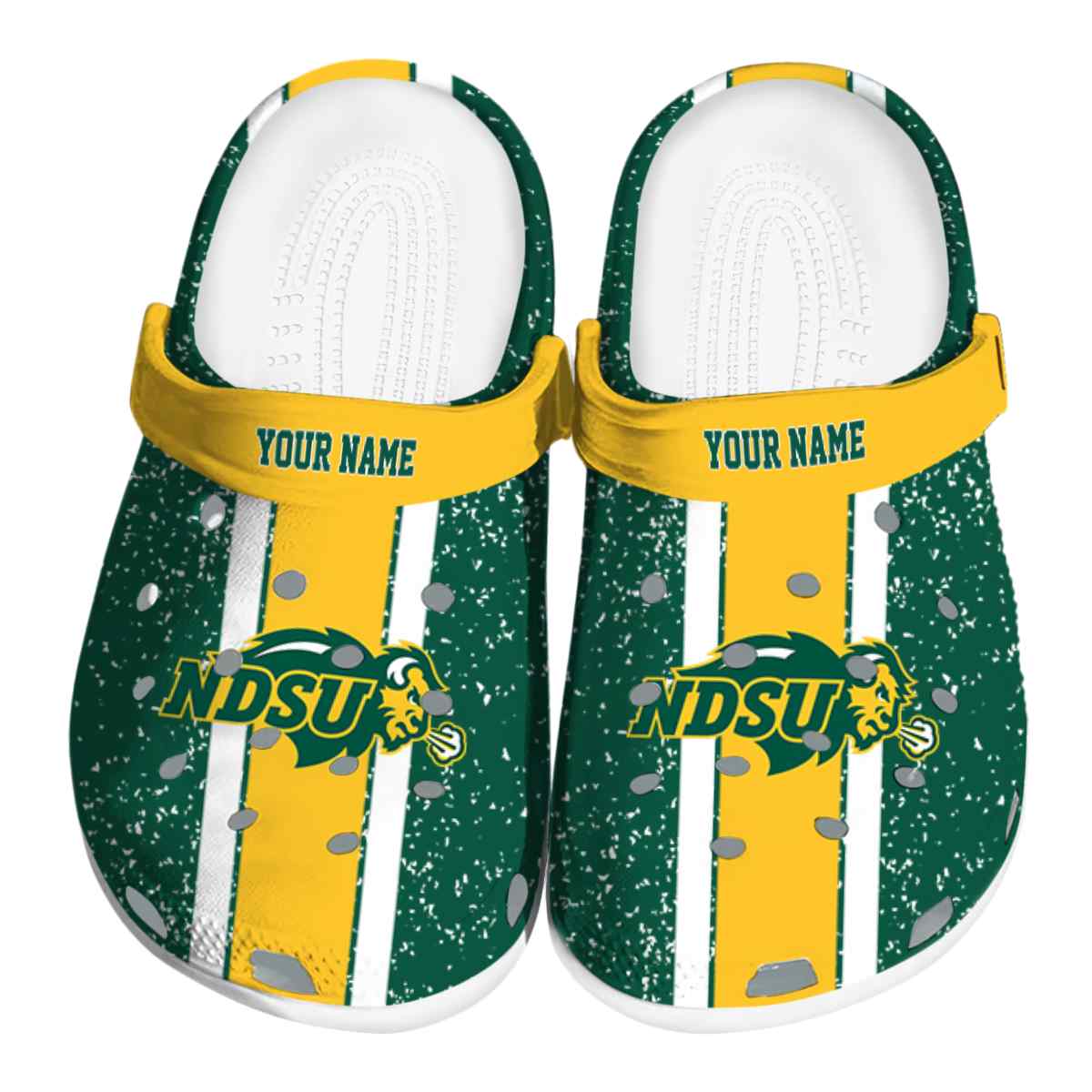 North Dakota State Bison 2025 NCAA Sport Crocs Clogs For Men Women and Kids - GNL1463607