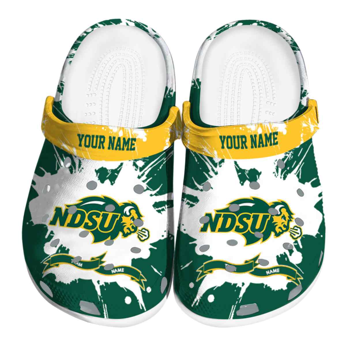 North Dakota State Bison 2025 NCAA Sport Crocs Clogs For Men Women and Kids - GNL1463613