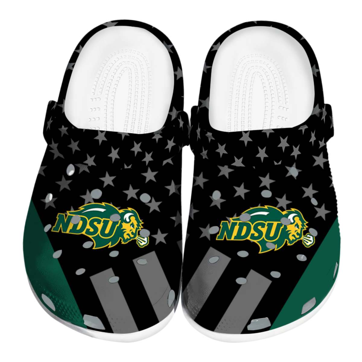 North Dakota State Bison 2025 NCAA Sport Crocs Clogs For Men Women and Kids - GNL1463608