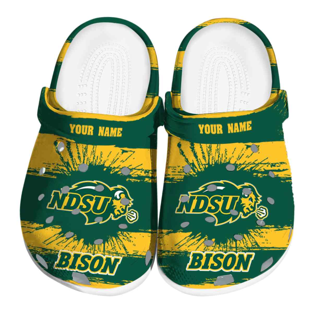 North Dakota State Bison 2025 NCAA Sport Crocs Clogs For Men Women and Kids - GNL1463646