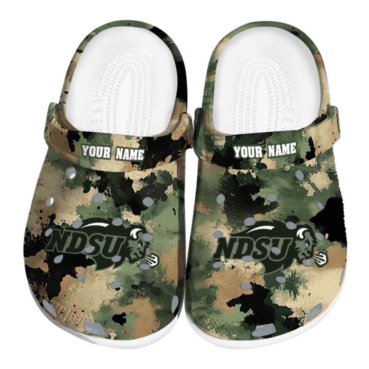 North Dakota State Bison 2025 NCAA Sport Crocs Clogs For Men Women and Kids - GNL1463620