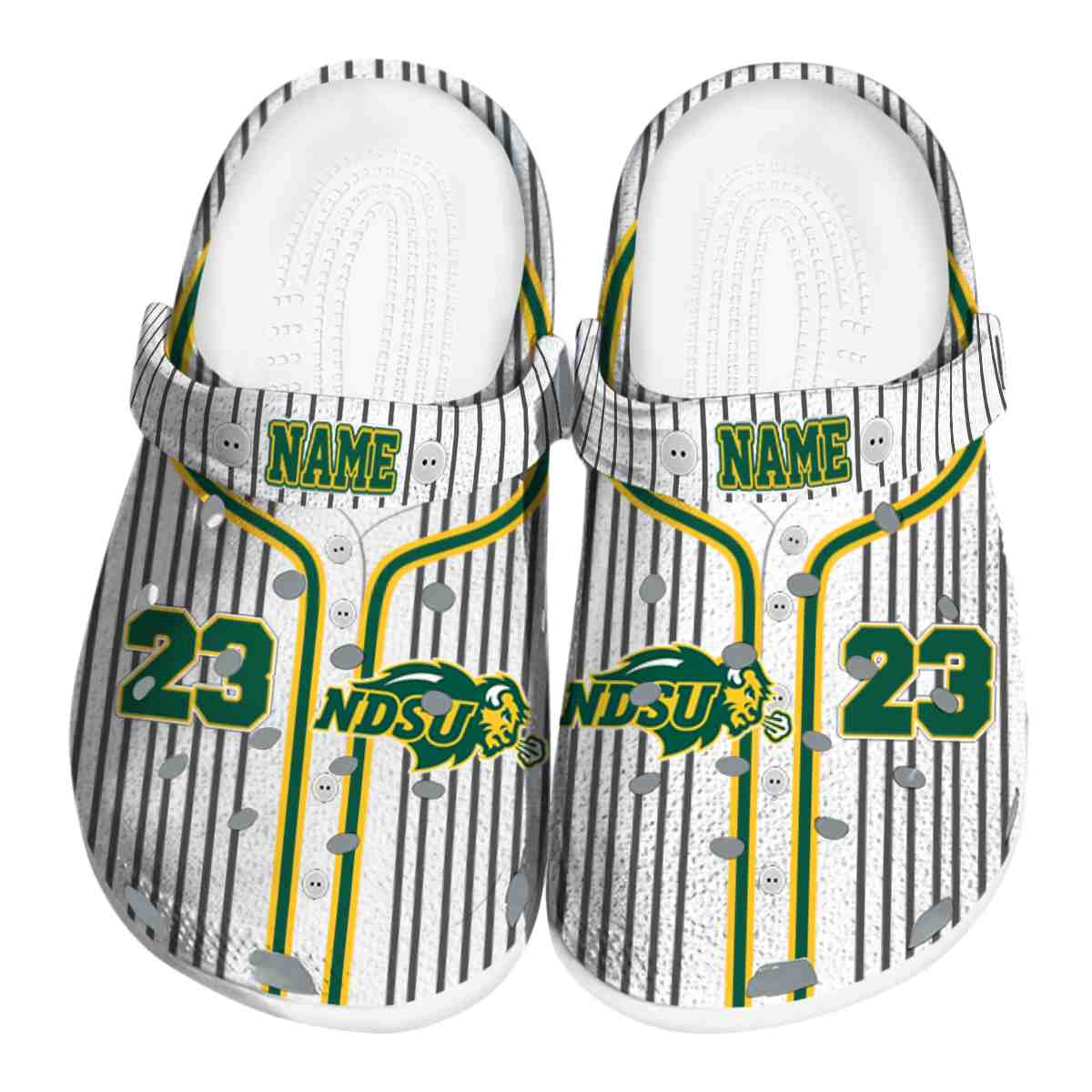 North Dakota State Bison 2025 NCAA Sport Crocs Clogs For Men Women and Kids - GNL1463642