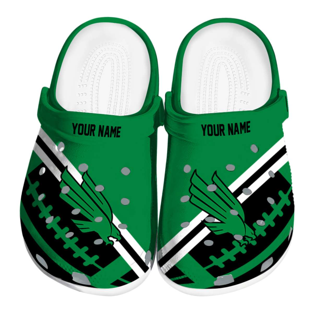 North Texas Mean Green 2025 NCAA Sport Crocs Clogs For Men Women and Kids - GNL1463624
