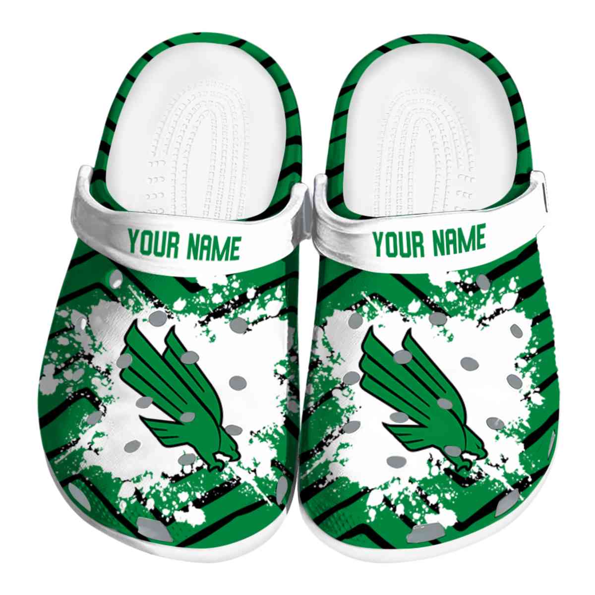 North Texas Mean Green 2025 NCAA Sport Crocs Clogs For Men Women and Kids - GNL1463632