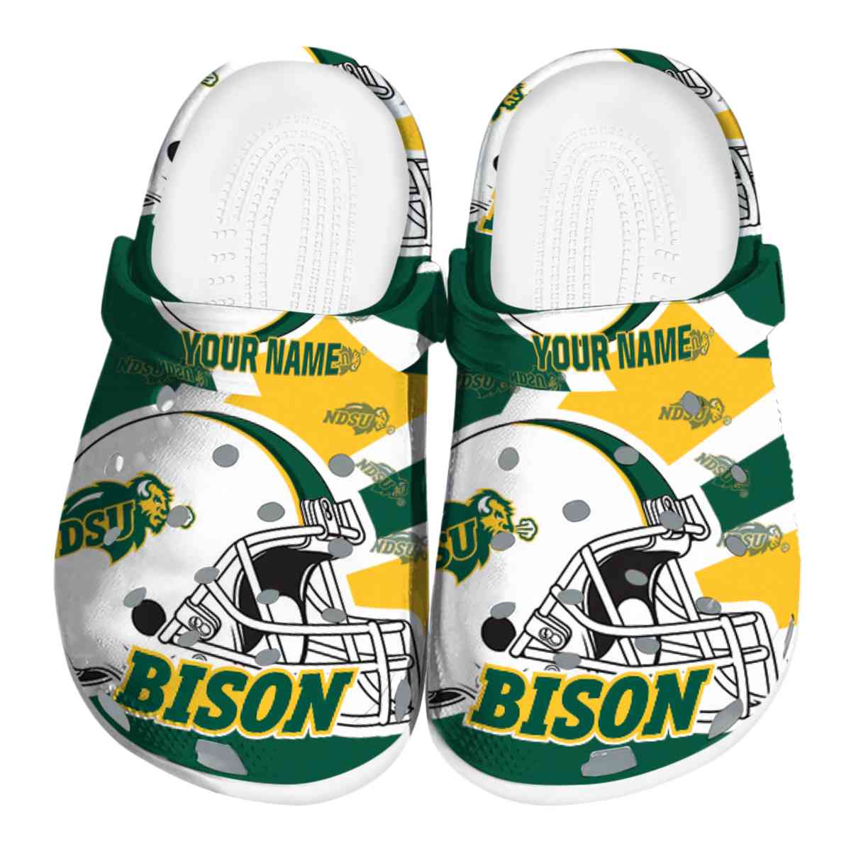 North Dakota State Bison 2025 NCAA Sport Crocs Clogs For Men Women and Kids - GNL1463619