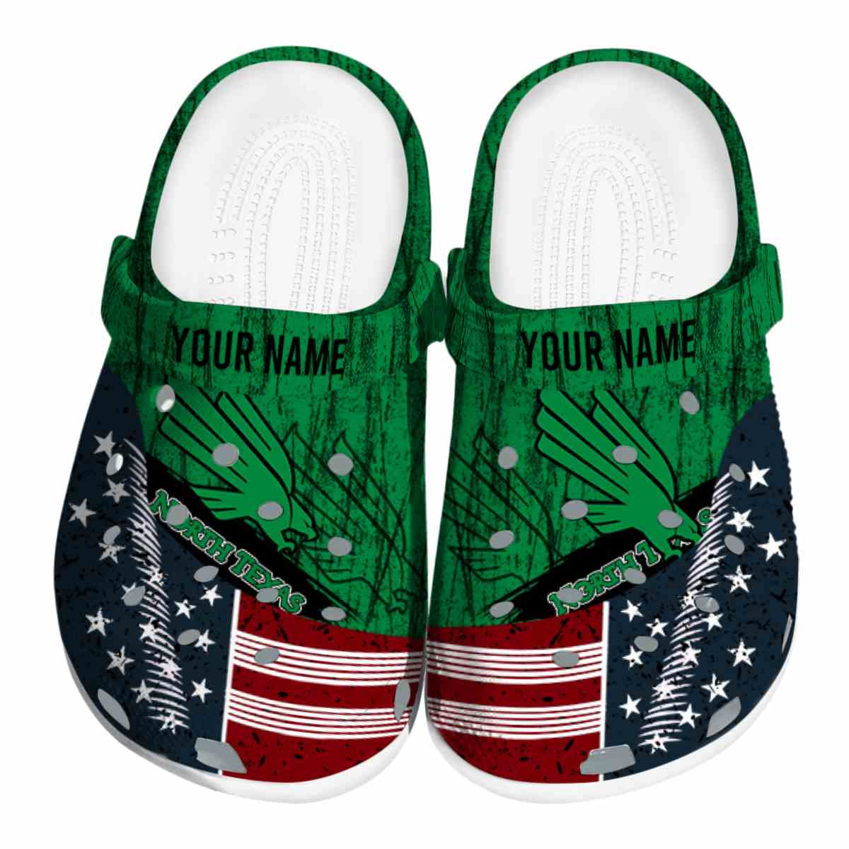 North Texas Mean Green 2025 NCAA Sport Crocs Clogs For Men Women and Kids - GNL1463635