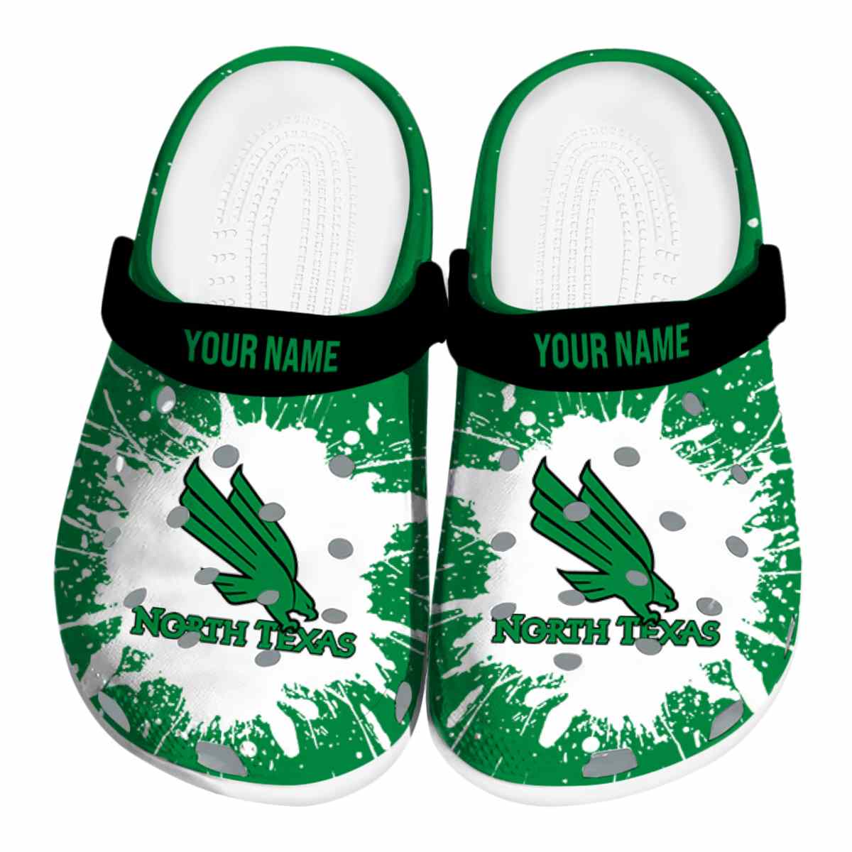 North Texas Mean Green 2025 NCAA Sport Crocs Clogs For Men Women and Kids - GNL1463621