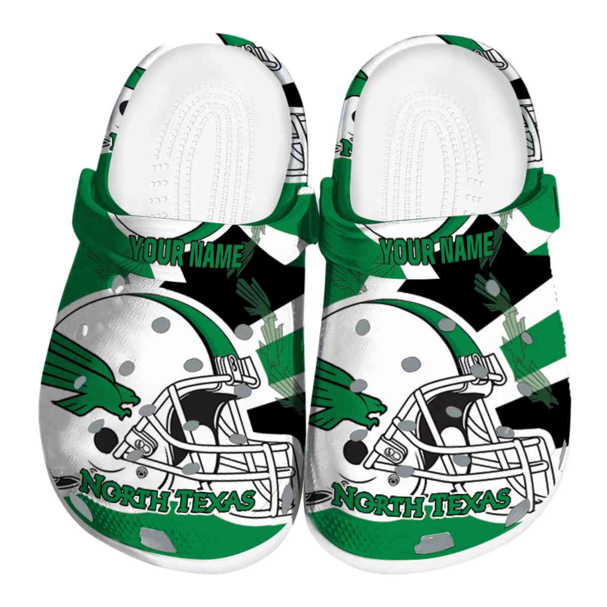 North Texas Mean Green 2025 NCAA Sport Crocs Clogs For Men Women and Kids - GNL1463629