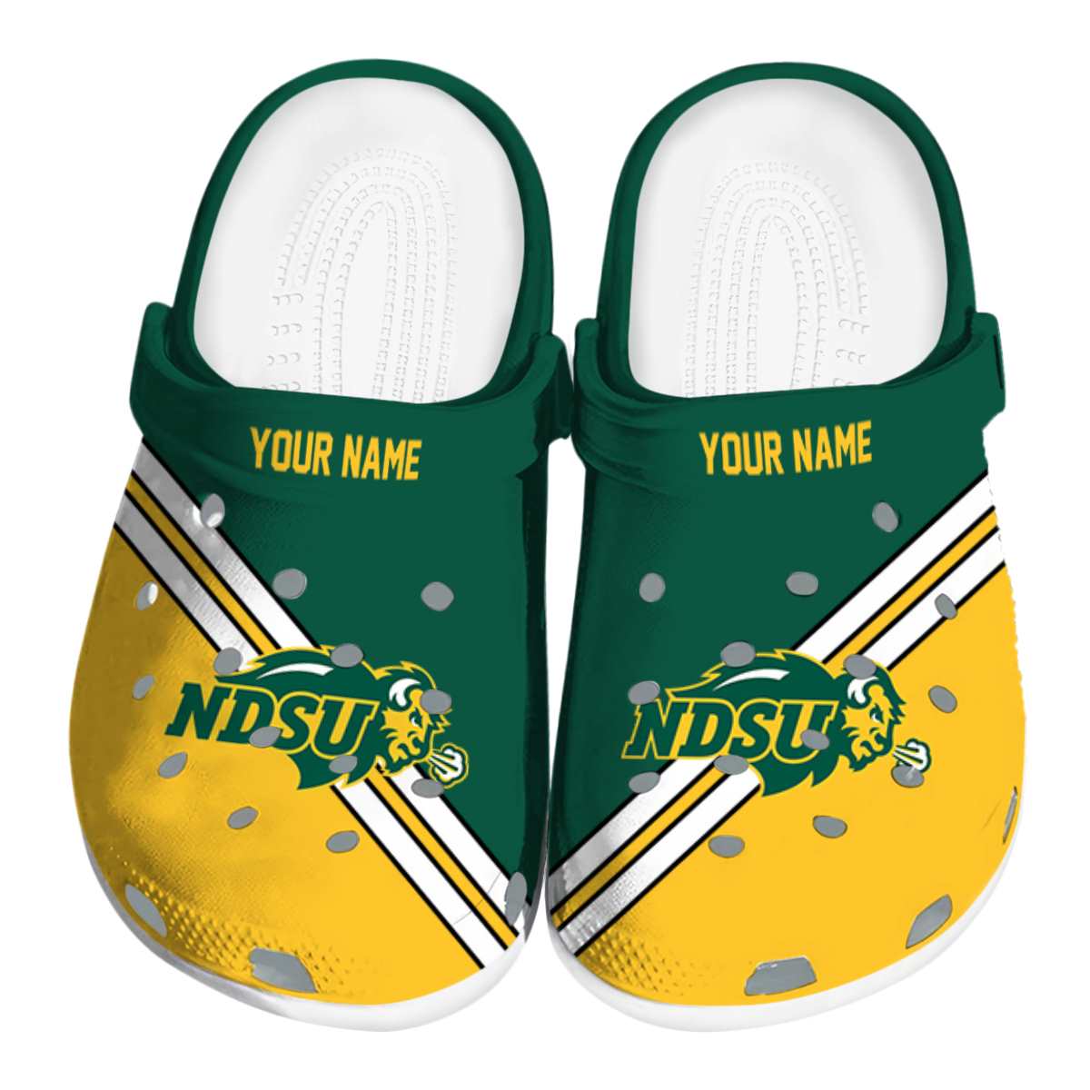 North Dakota State Bison 2025 NCAA Sport Crocs Clogs For Men Women and Kids - GNL1463640