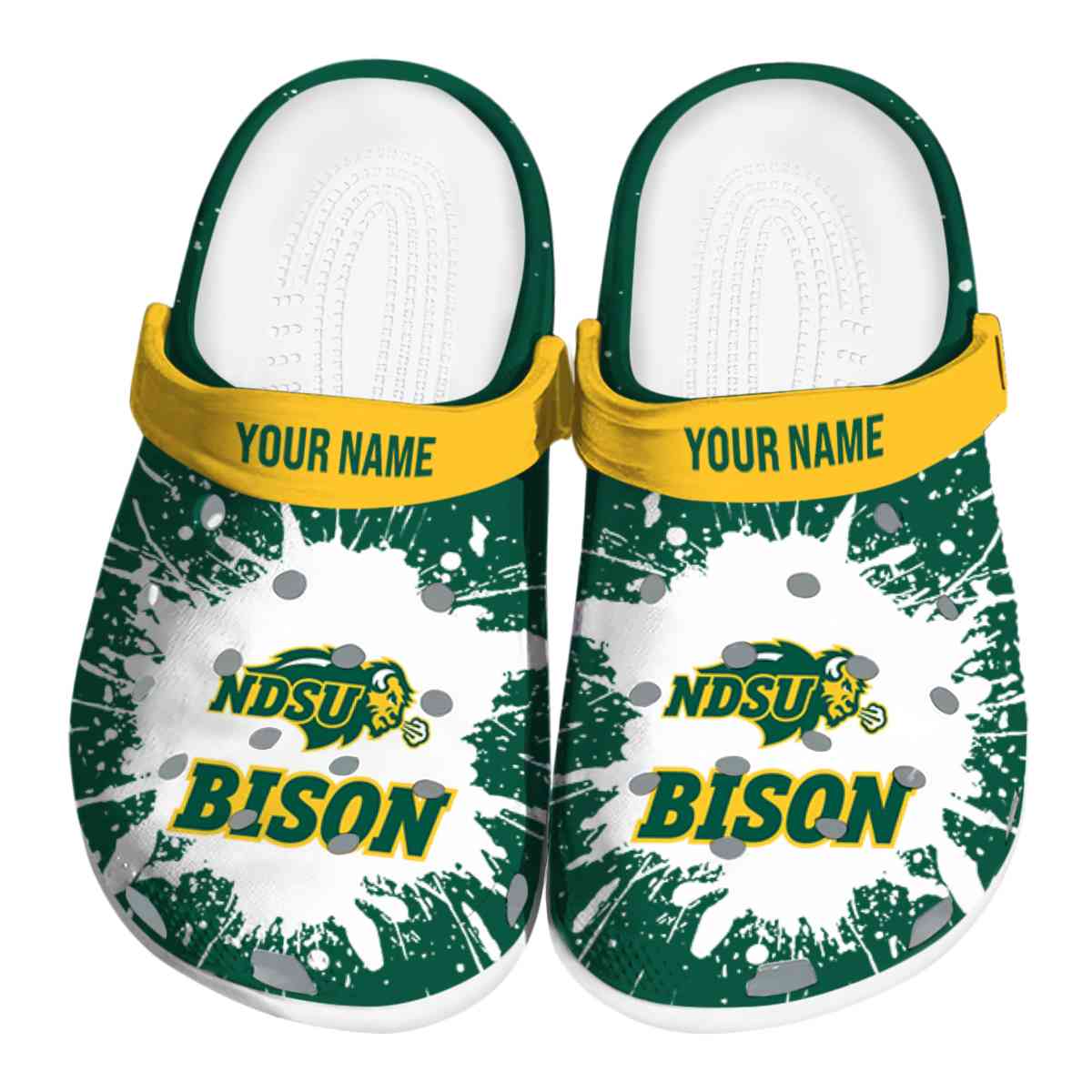 North Dakota State Bison 2025 NCAA Sport Crocs Clogs For Men Women and Kids - GNL1463639