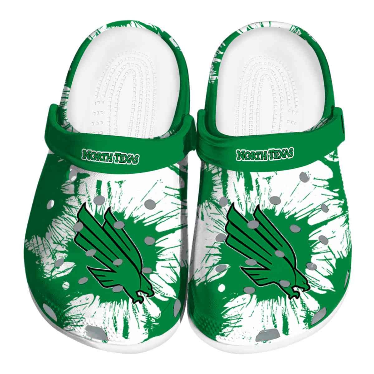North Texas Mean Green 2025 NCAA Sport Crocs Clogs For Men Women and Kids - GNL1463644