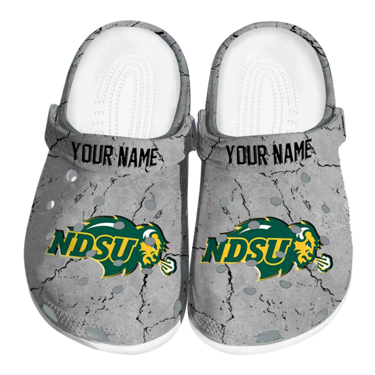 North Dakota State Bison 2025 NCAA Sport Crocs Clogs For Men Women and Kids - GNL1463626