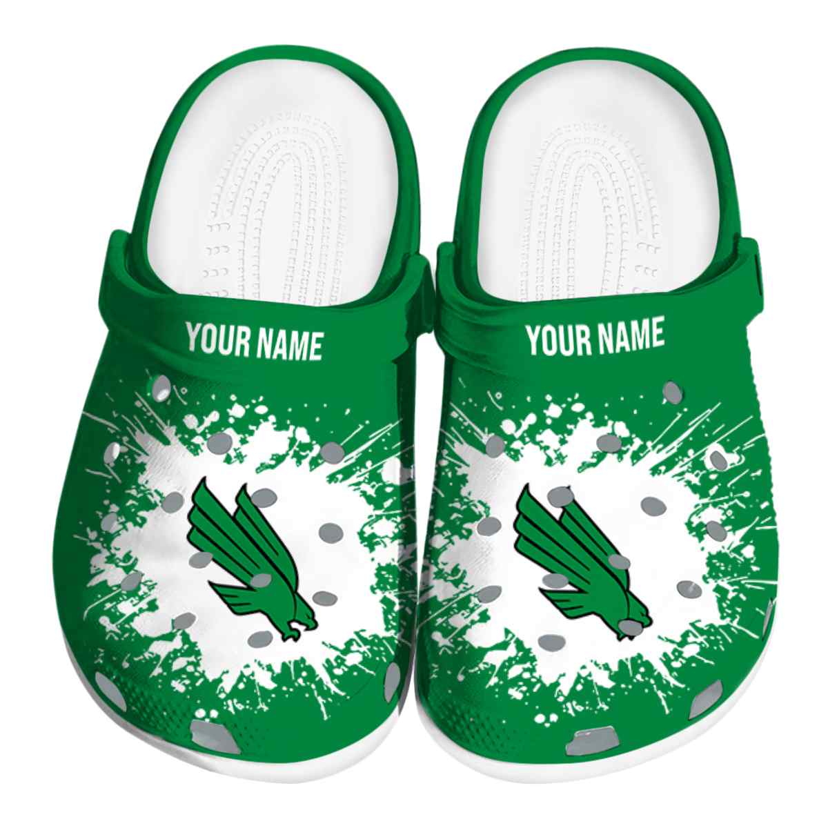 North Texas Mean Green 2025 NCAA Sport Crocs Clogs For Men Women and Kids - GNL1463655