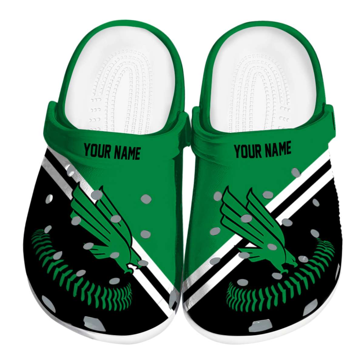 North Texas Mean Green 2025 NCAA Sport Crocs Clogs For Men Women and Kids - GNL1463660