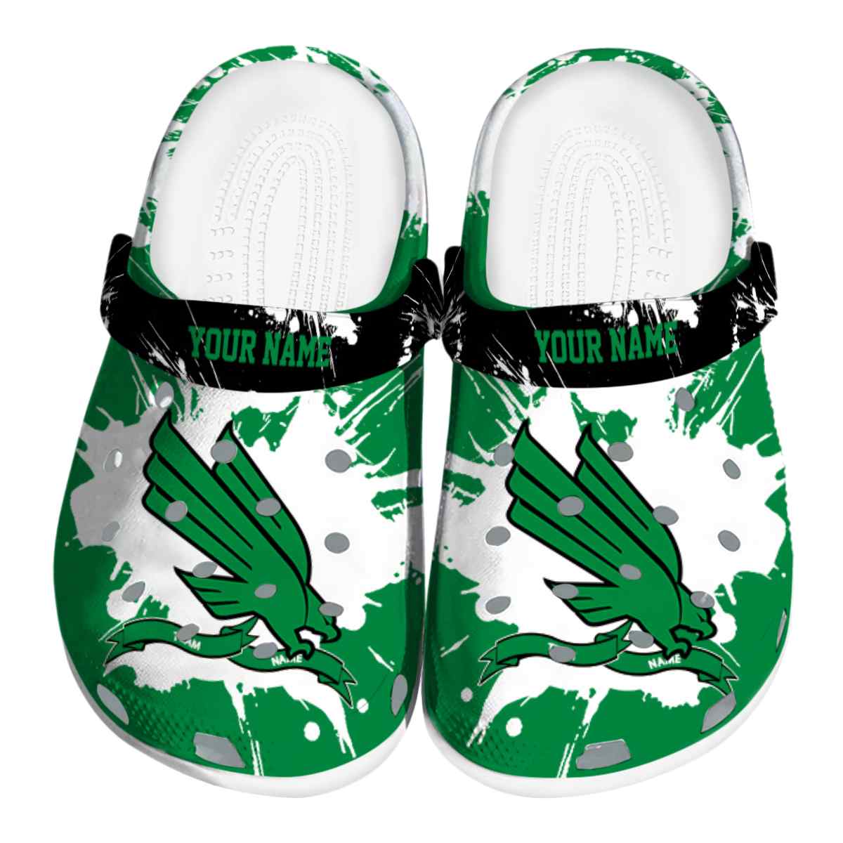 North Texas Mean Green 2025 NCAA Sport Crocs Clogs For Men Women and Kids - GNL1463664