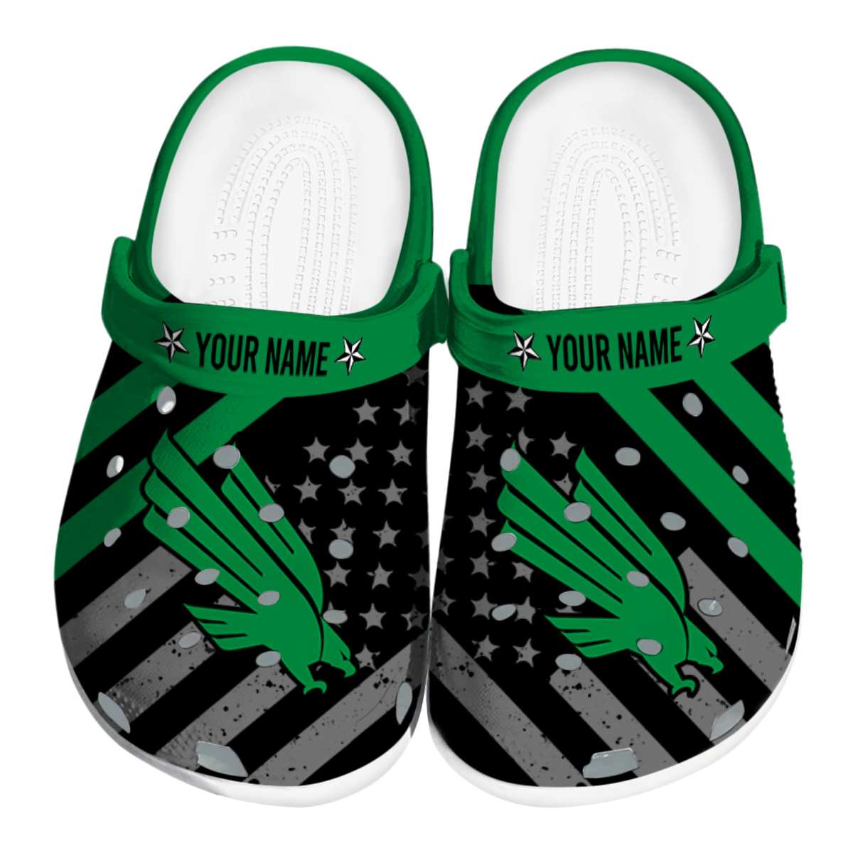 North Texas Mean Green 2025 NCAA Sport Crocs Clogs For Men Women and Kids - GNL1463656