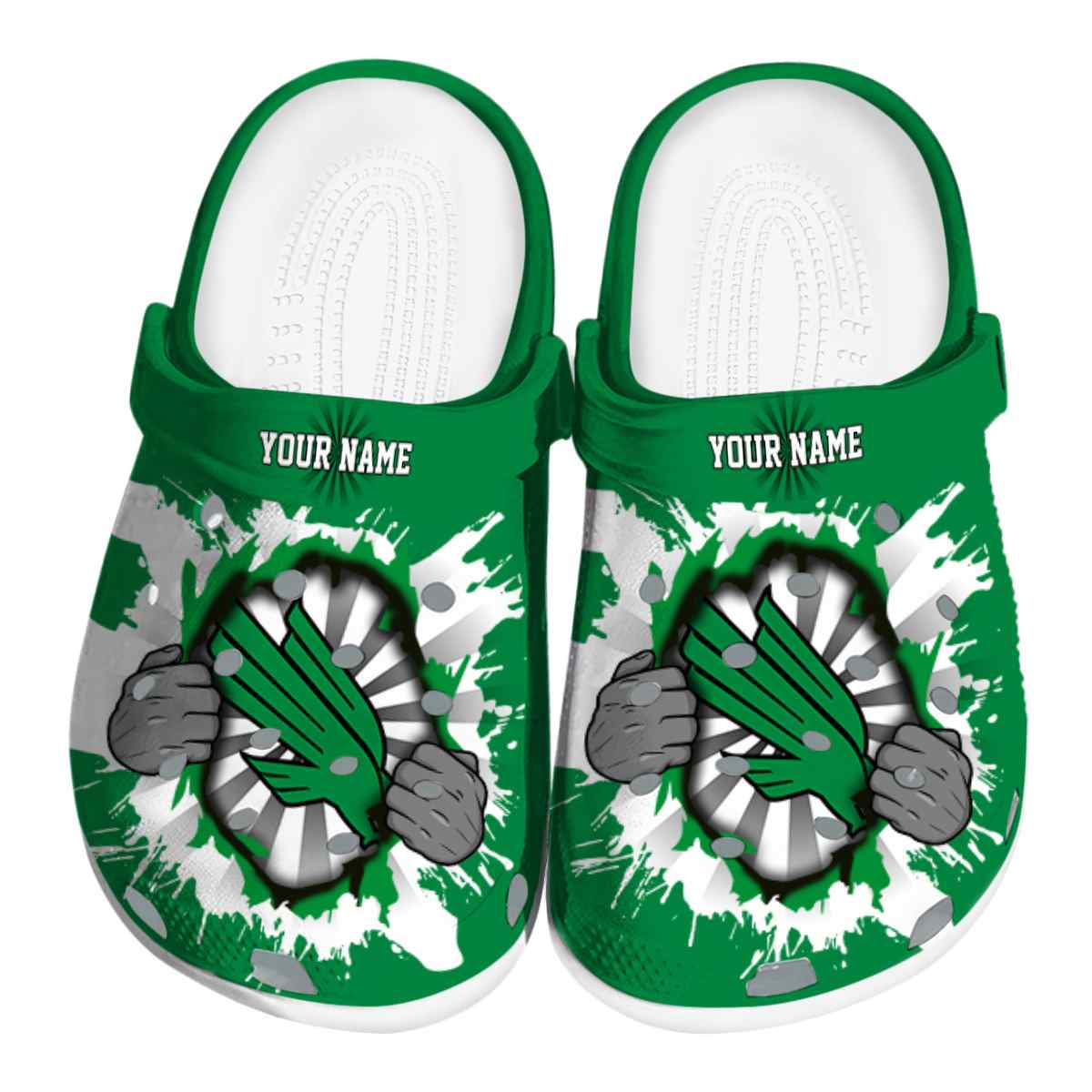 North Texas Mean Green 2025 NCAA Sport Crocs Clogs For Men Women and Kids - GNL1463669