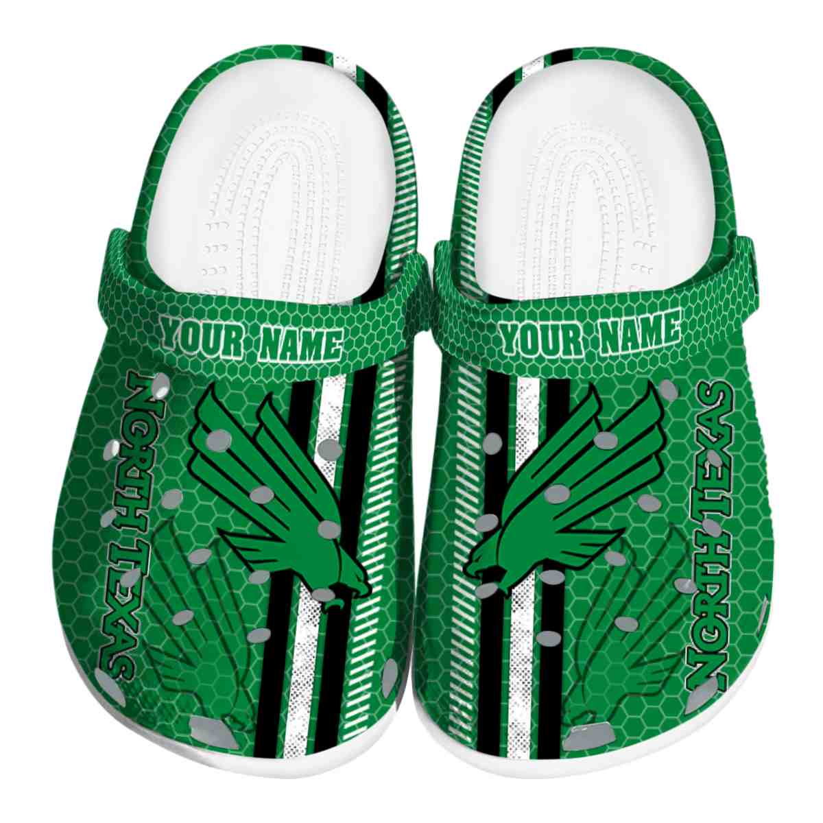 North Texas Mean Green 2025 NCAA Sport Crocs Clogs For Men Women and Kids - GNL1463670