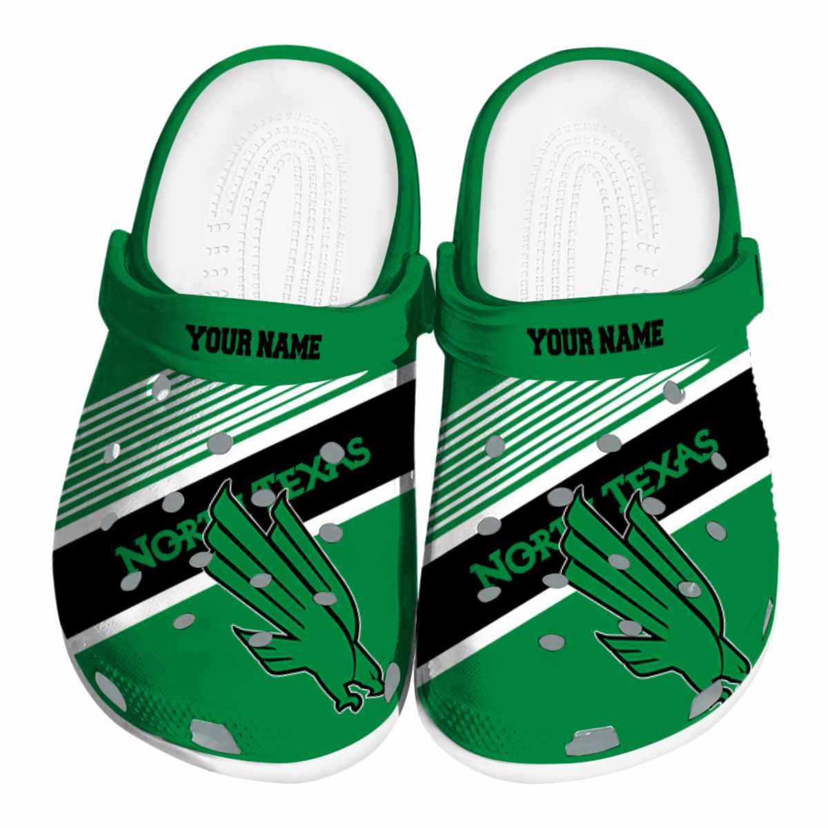 North Texas Mean Green 2025 NCAA Sport Crocs Clogs For Men Women and Kids - GNL1463676