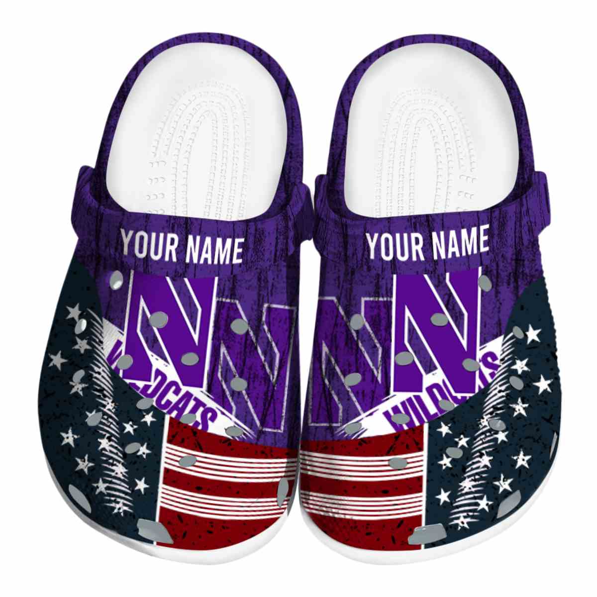 Northwestern Wildcats 2025 NCAA Sport Crocs Clogs For Men Women and Kids - GNL1463699