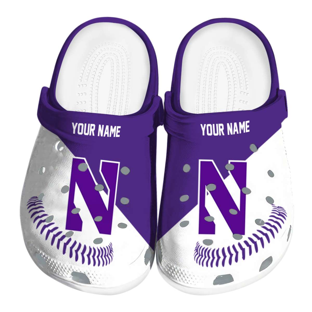 Northwestern Wildcats 2025 NCAA Sport Crocs Clogs For Men Women and Kids - GNL1463722