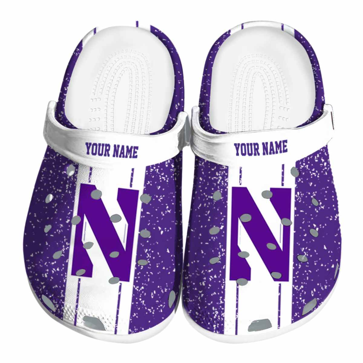 Northwestern Wildcats 2025 NCAA Sport Crocs Clogs For Men Women and Kids - GNL1463724