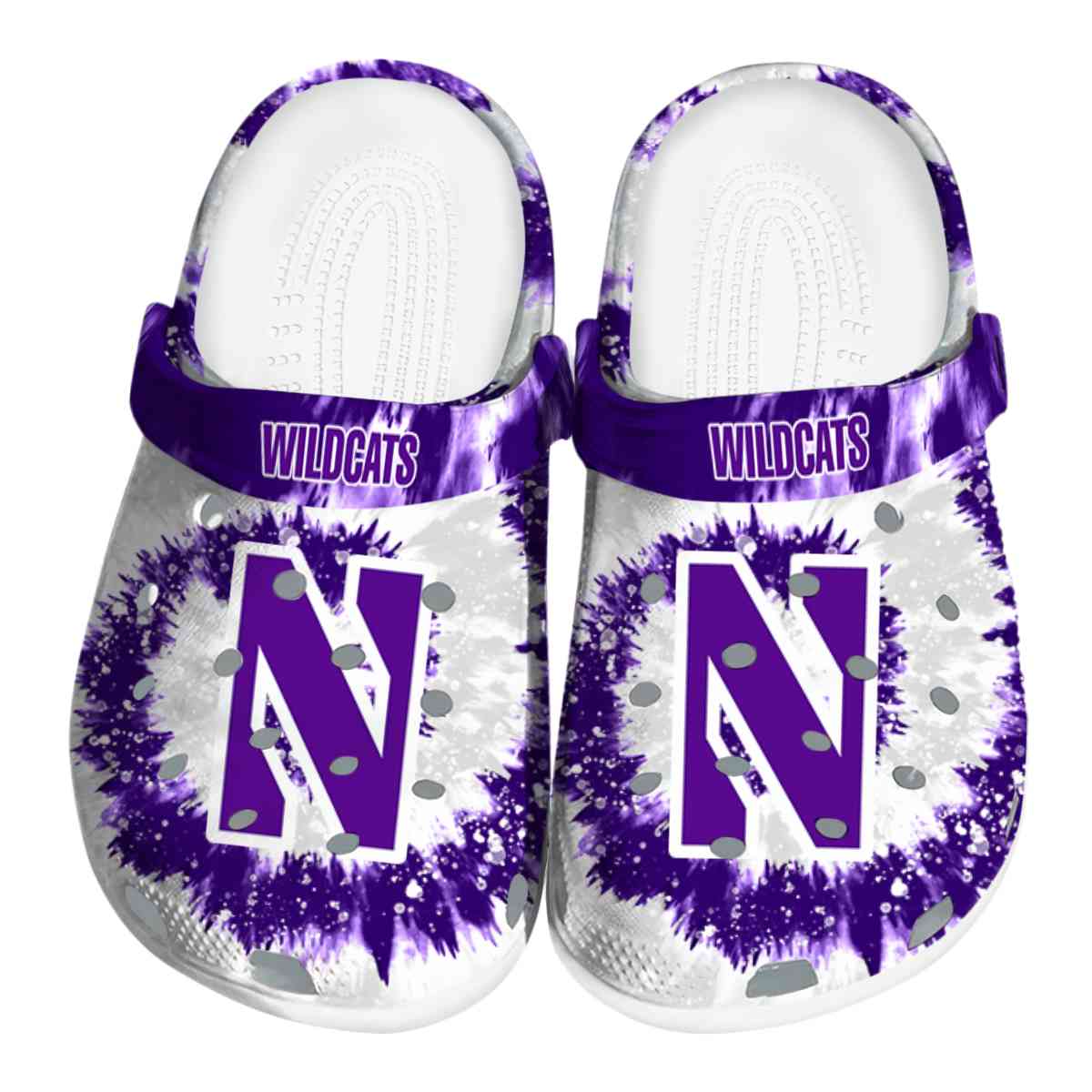 Northwestern Wildcats 2025 NCAA Sport Crocs Clogs For Men Women and Kids - GNL1463712