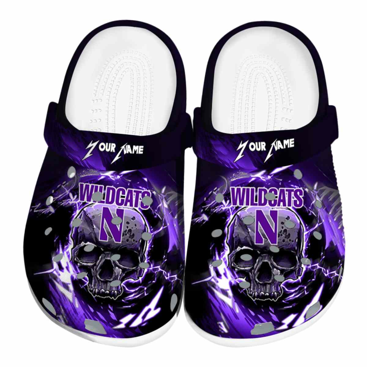 Northwestern Wildcats 2025 NCAA Sport Crocs Clogs For Men Women and Kids - GNL1463730