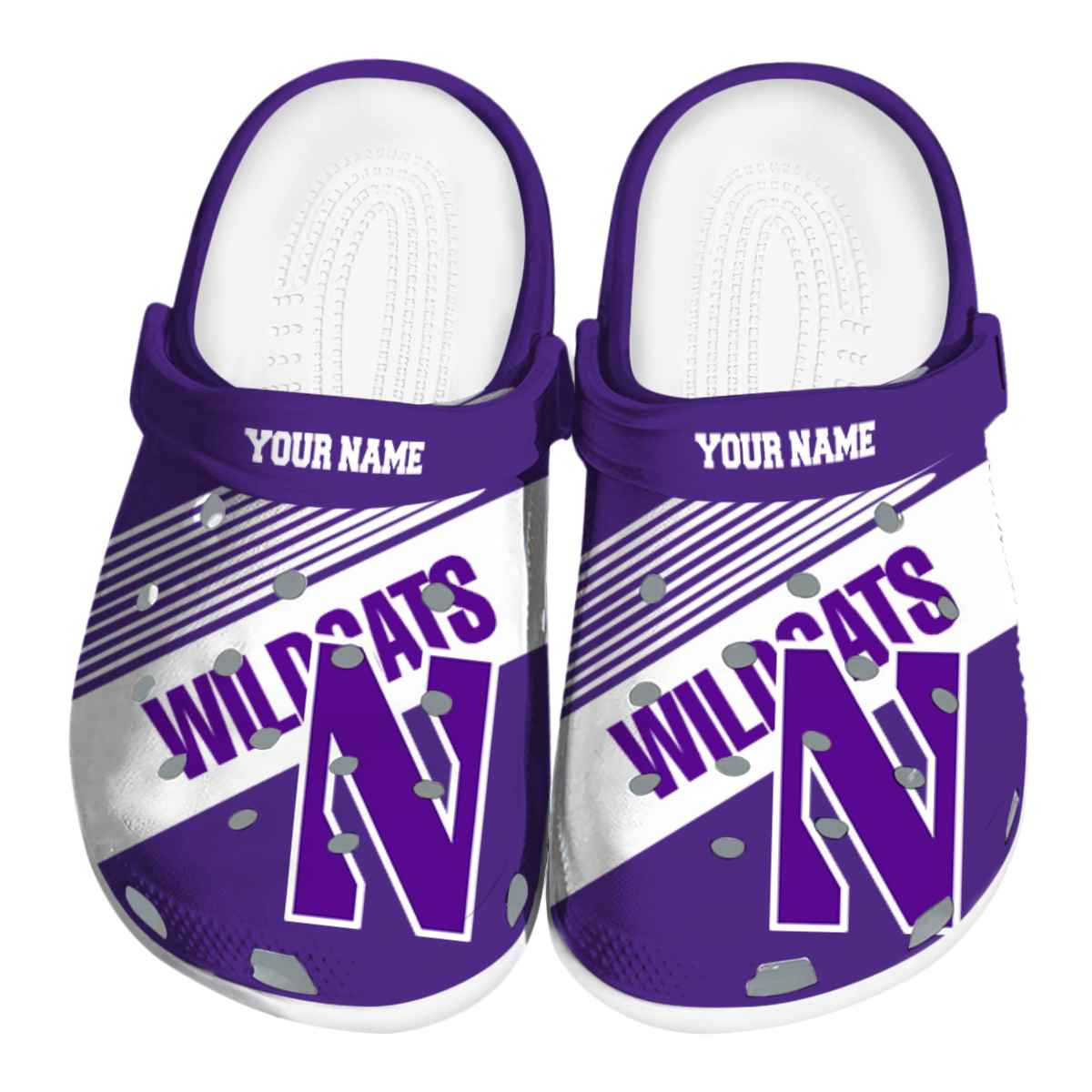 Northwestern Wildcats 2025 NCAA Sport Crocs Clogs For Men Women and Kids - GNL1463714