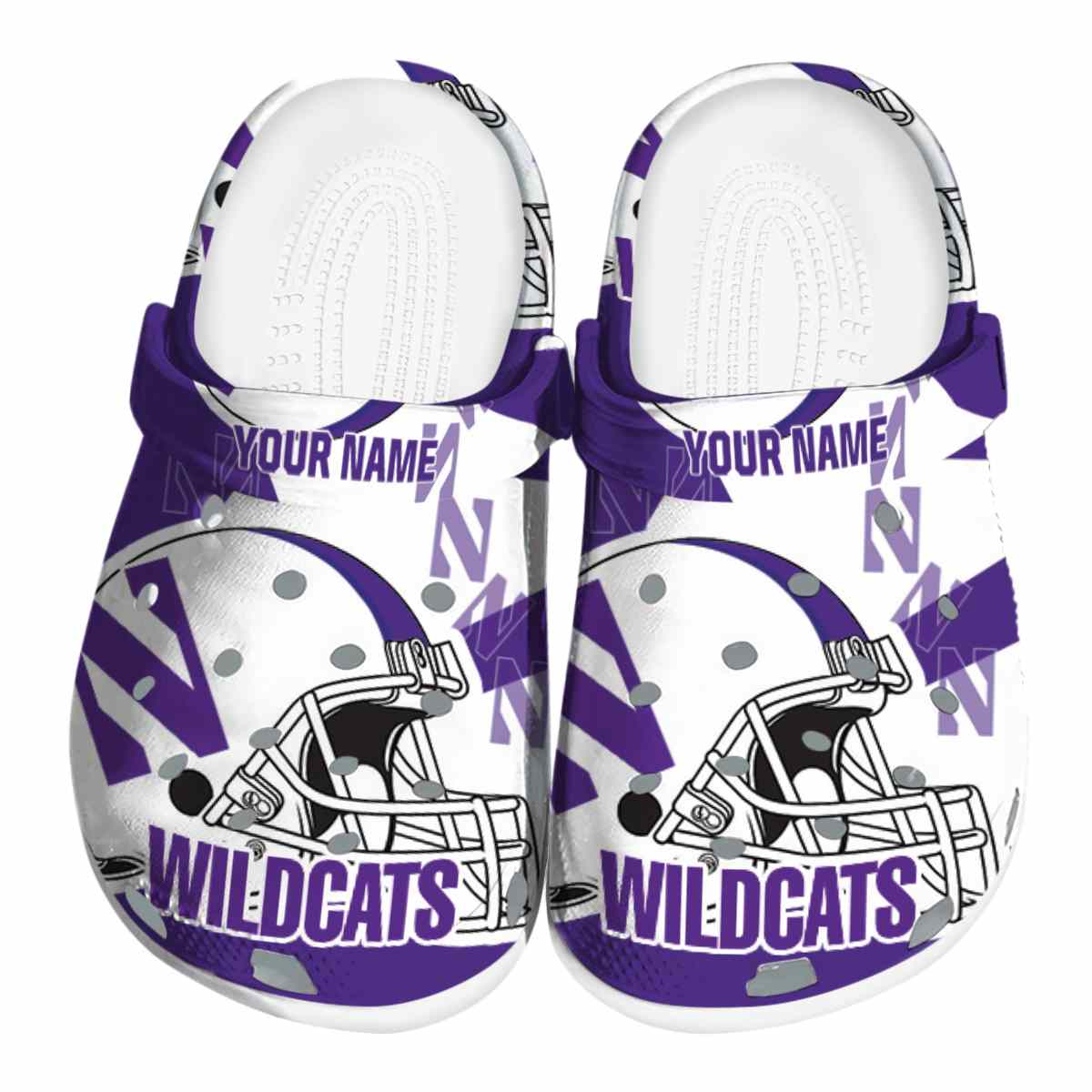 Northwestern Wildcats 2025 NCAA Sport Crocs Clogs For Men Women and Kids - GNL1463719
