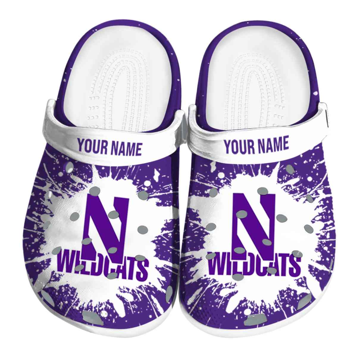 Northwestern Wildcats 2025 NCAA Sport Crocs Clogs For Men Women and Kids - GNL1463735