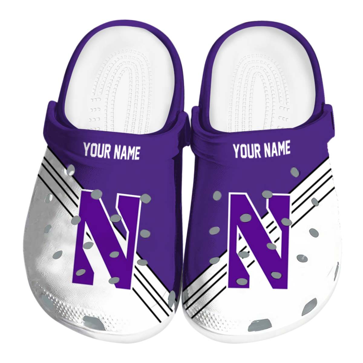 Northwestern Wildcats 2025 NCAA Sport Crocs Clogs For Men Women and Kids - GNL1463733