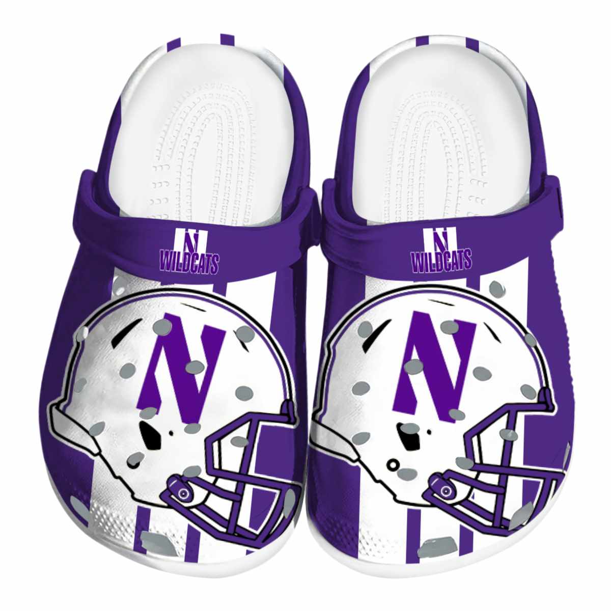 Northwestern Wildcats 2025 NCAA Sport Crocs Clogs For Men Women and Kids - GNL1463708
