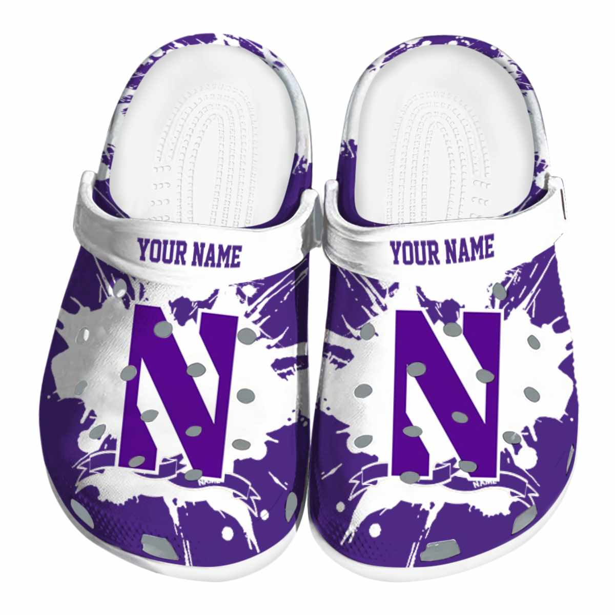Northwestern Wildcats 2025 NCAA Sport Crocs Clogs For Men Women and Kids - GNL1463709
