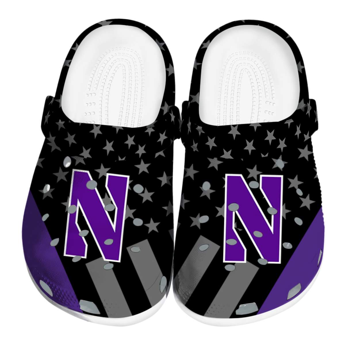 Northwestern Wildcats 2025 NCAA Sport Crocs Clogs For Men Women and Kids - GNL1463721